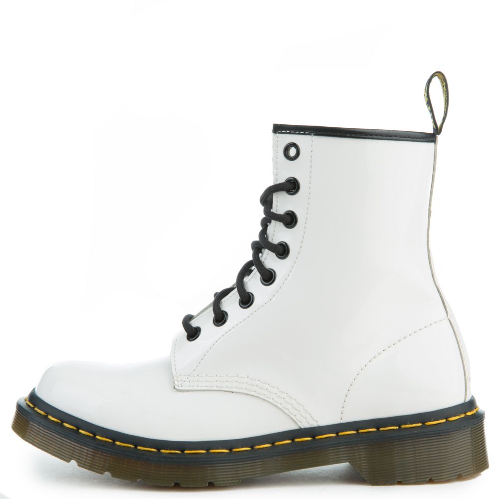 dr martens 1460 womens white size 8
