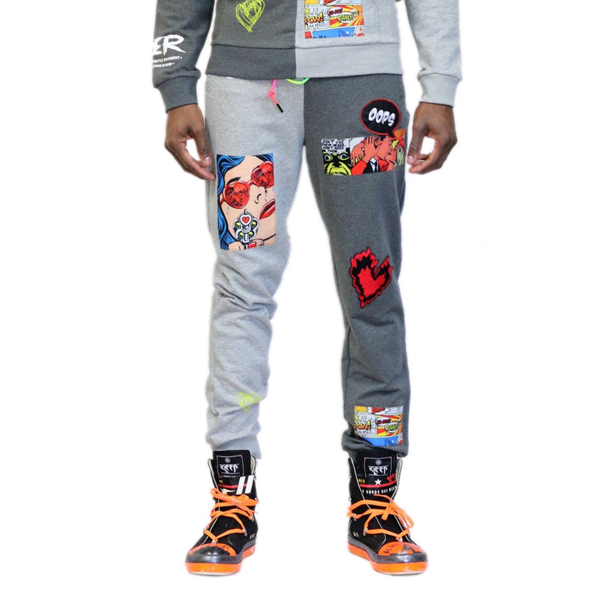 split jogger pants