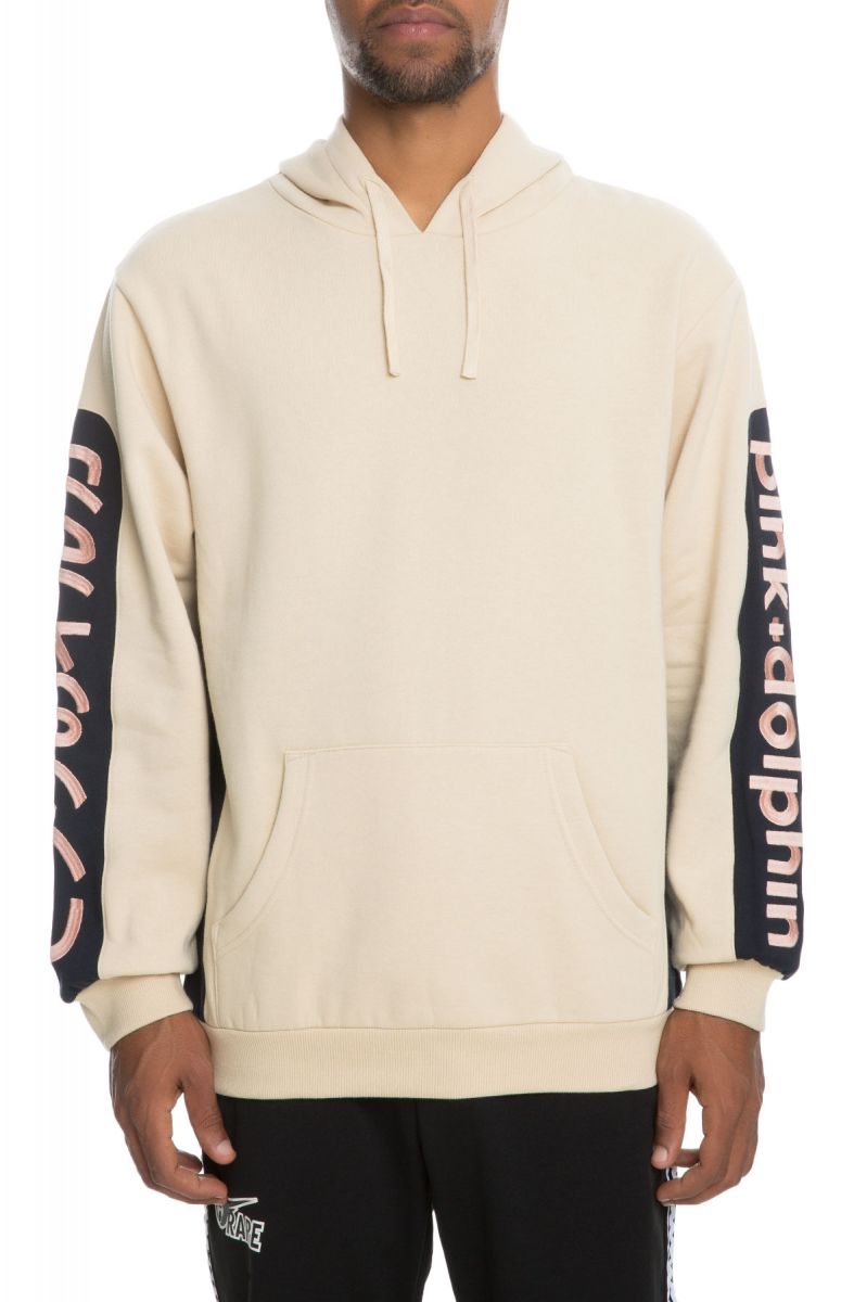 PINK DOLPHIN The Promo Block Pullover Hoodie in Creme AF21704PBCR-CRM ...