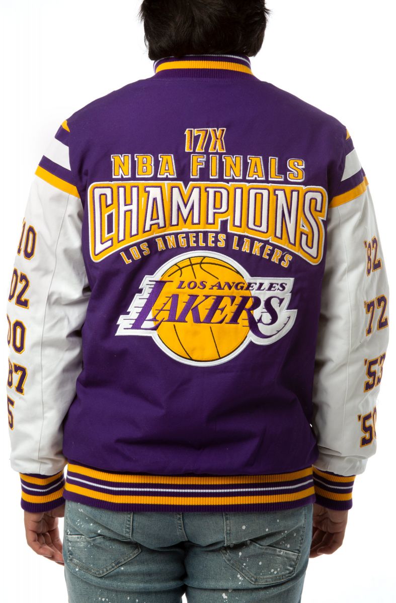 STARTER Los Angeles Lakers Canvas 17X Champions Jacket LA030714 LLK ...