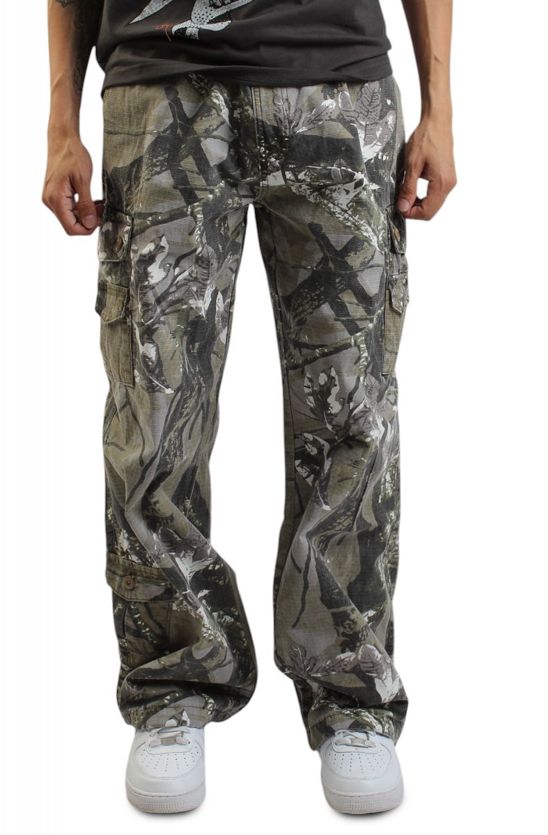 HIGH CALIBER Camberton Baggy Cargo Pants C14054-TREE - Karmaloop