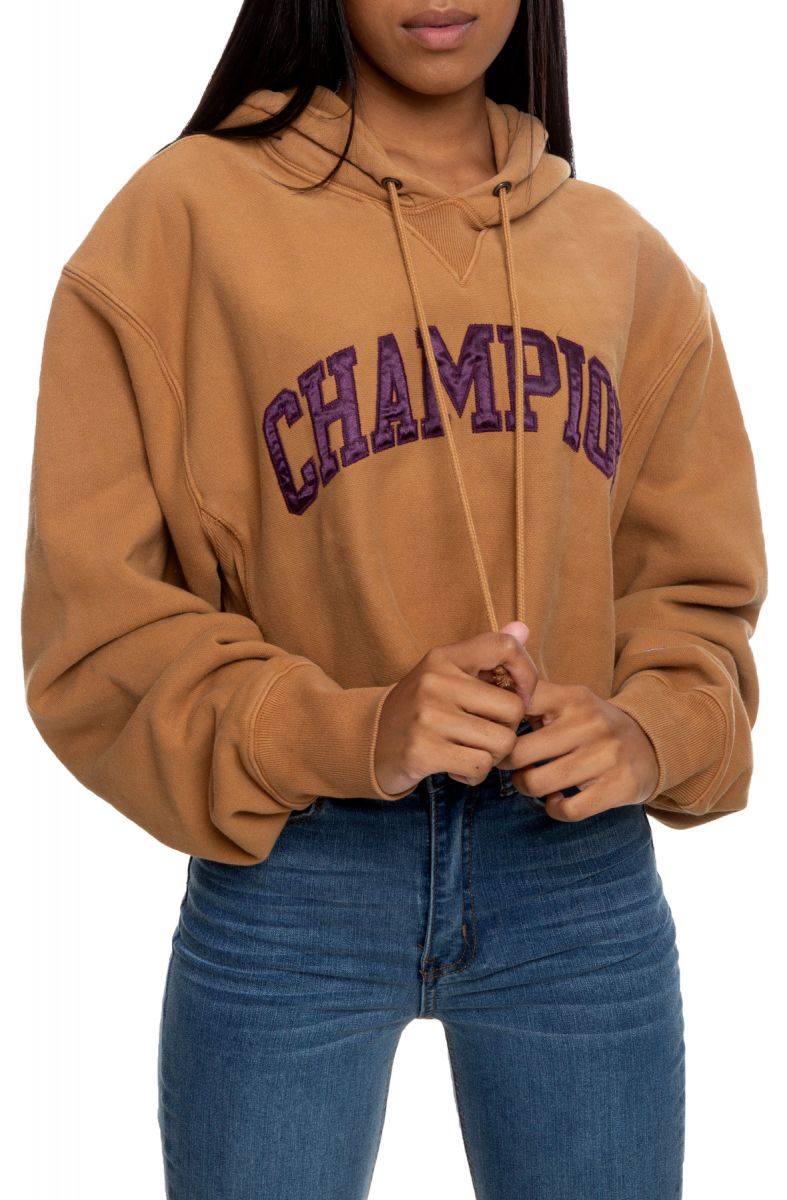Champion women's vintage wash reverse weave cropped sweatshirt clearance