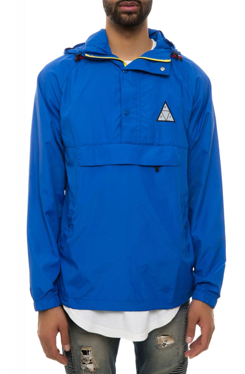 HUF The Varick Packable Anorak in Royal Blue JK61008-ROY - Karmaloop