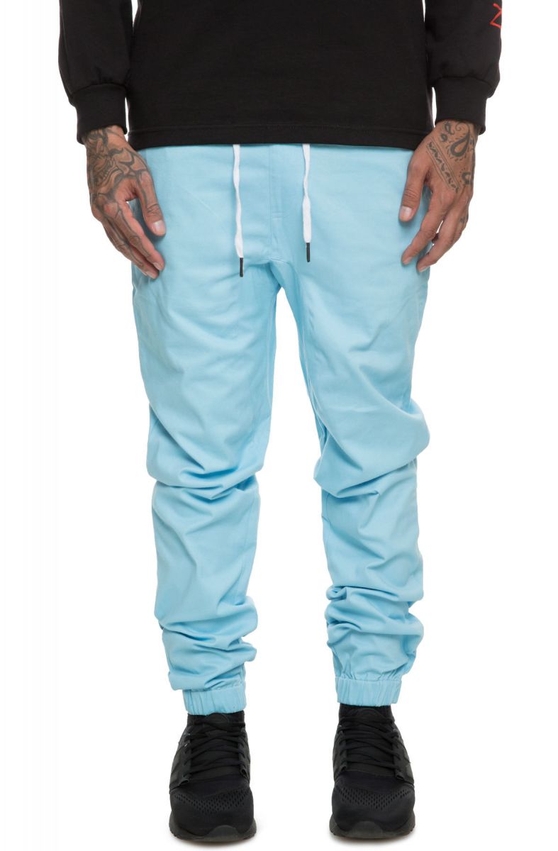 sky blue joggers