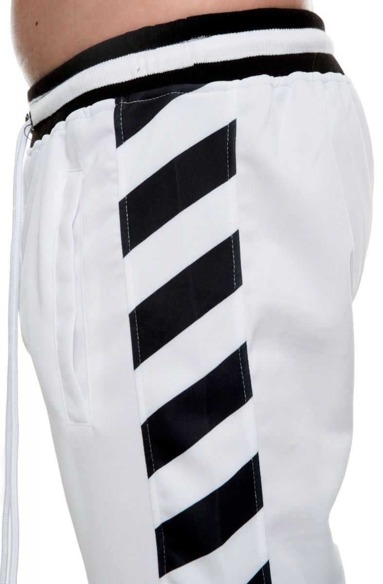 white stripe track pants