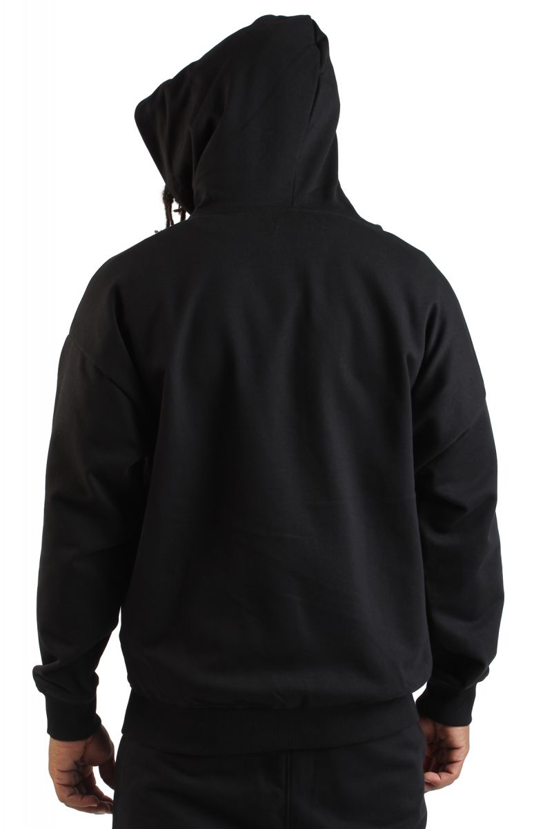 REBEL MINDS Cropped Full-zip Hoodie 952-311JBLK - Karmaloop