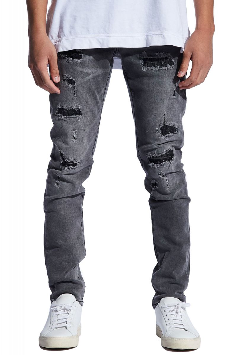 EMBELLISH Goodwin Denim in Grey EMBSU119-105 - Karmaloop