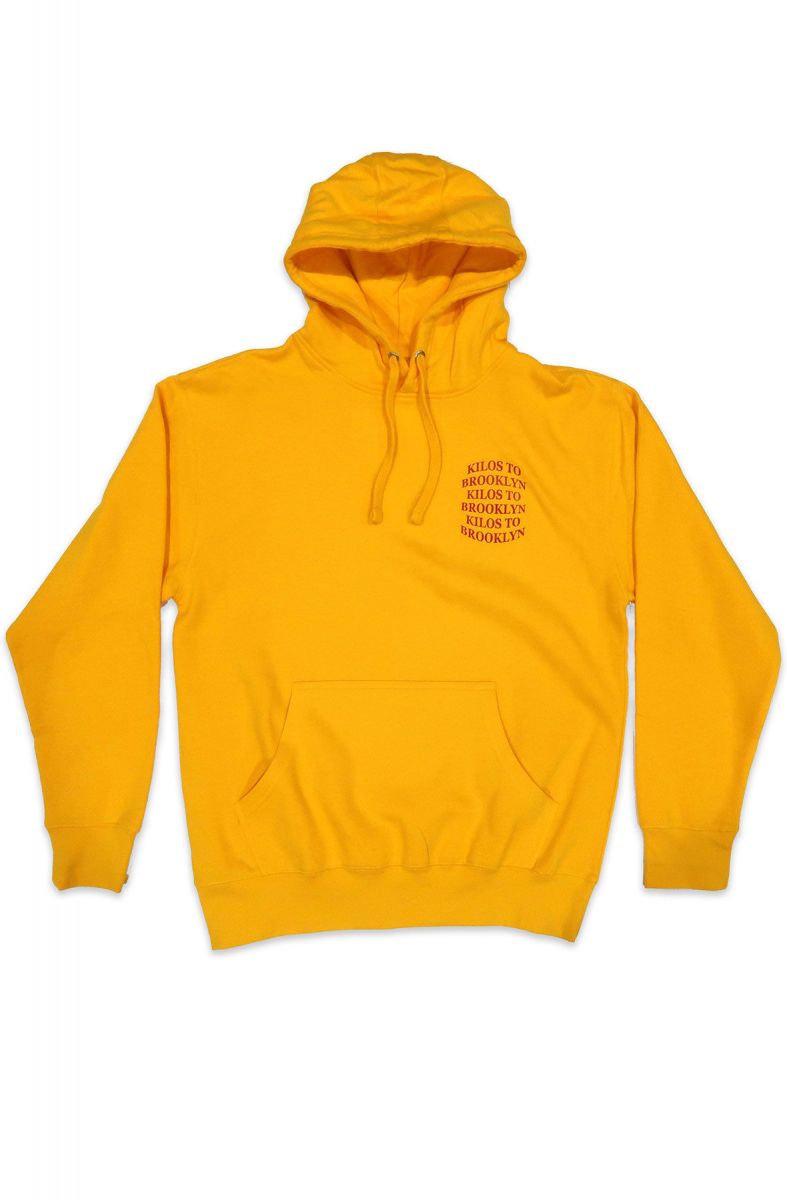 Yellow discount astroworld hoodie