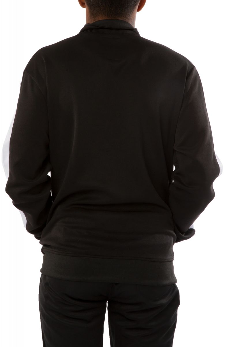 BLEECKER AND MERCER Bleecker Track Jacket F805BLKWH PLNDR