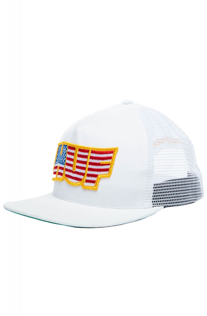 huf hat white trucker