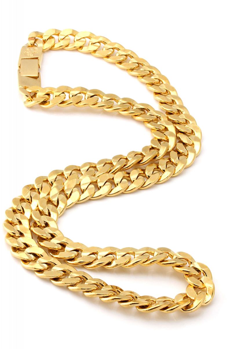King Ice Chain 14K 12mm Cuban Link Gold