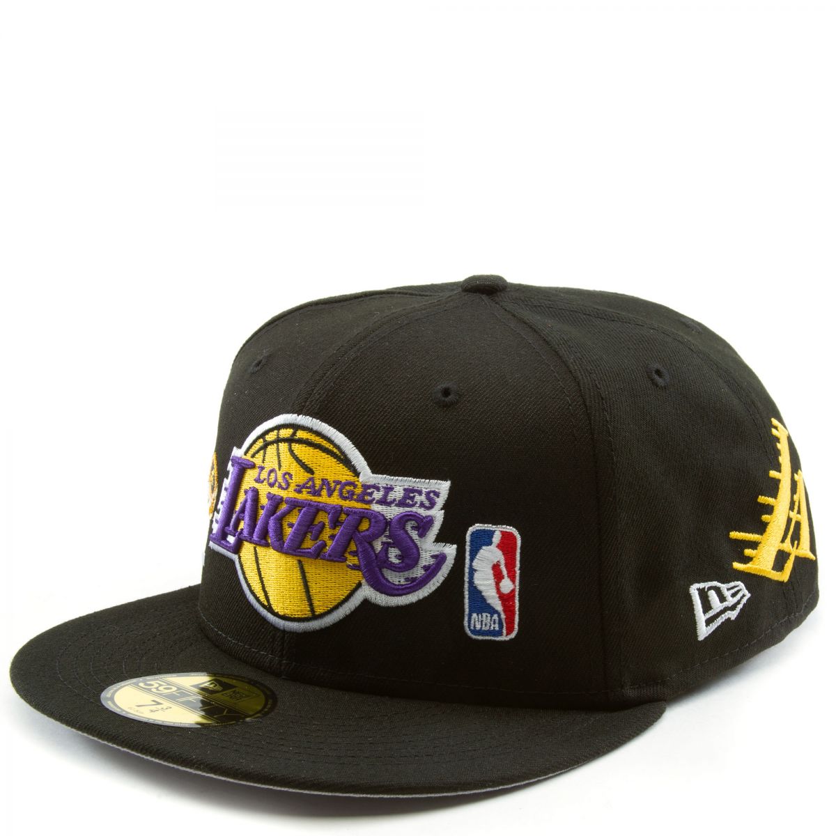 New Era Los Angeles Lakers 2 Tone 59FIFTY Fitted Hat Cap Black