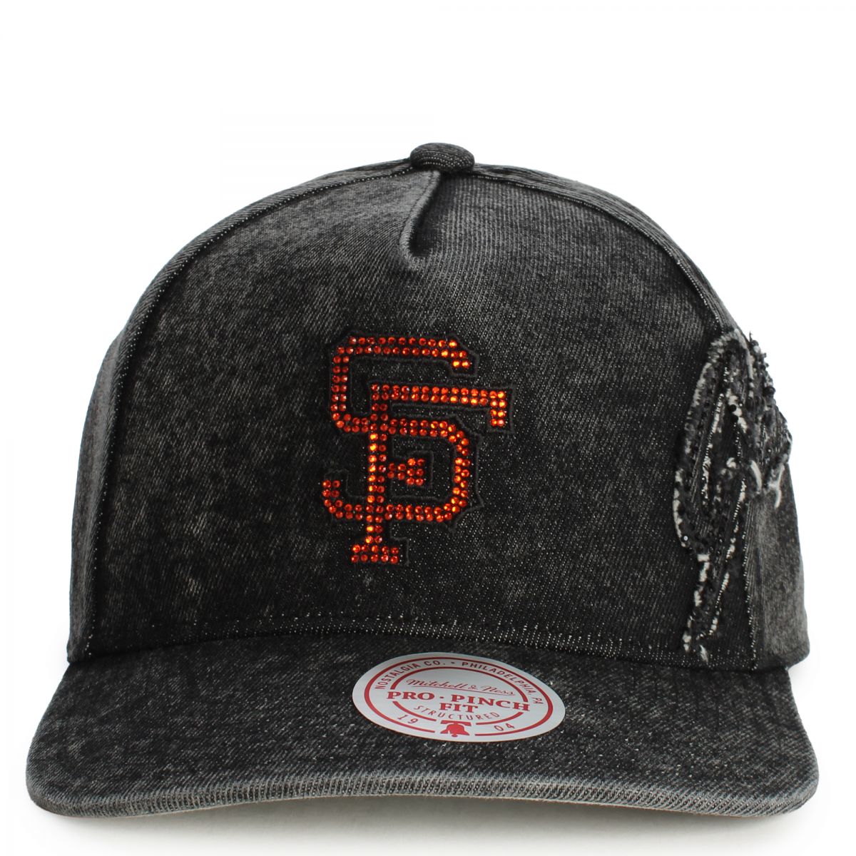 MITCHELL & NESS San Francisco Giants Rhinestone Pro-Pinch Snapback