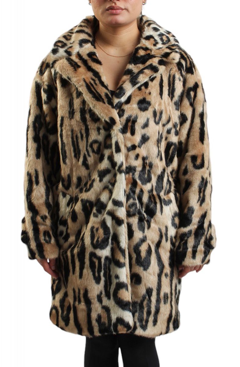 AZALEA WANG Leo-Fur Leopard Faux Fur Jacket LEO-FUR - Karmaloop