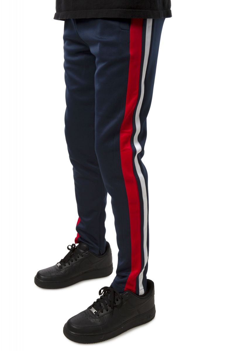 double stripe track pants