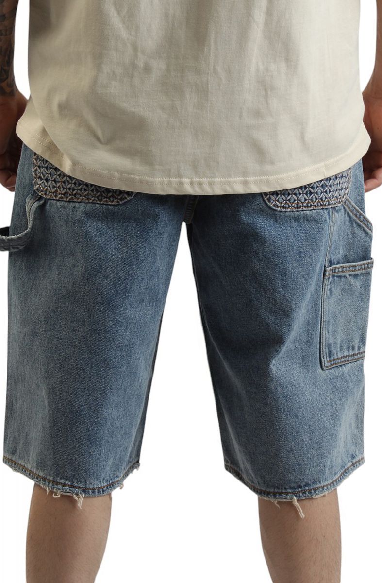 ice cream カーゴショーツ ICE CREAM Double Scoop Distressed Denim Carpenter Shorts 451-2107
