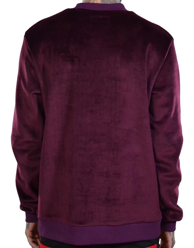 velour crewneck mens