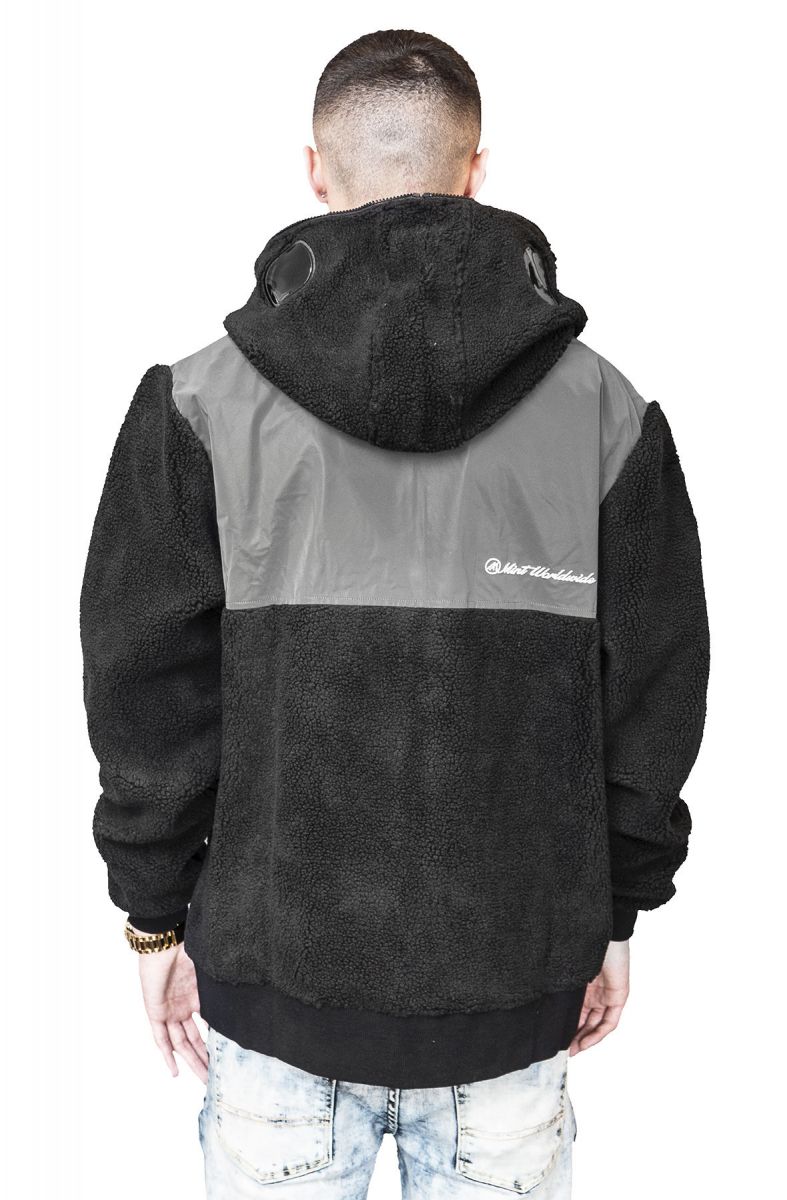 MINT Mint Anorak Hoodie Sherpa Black MAHSHERPBK Karmaloop