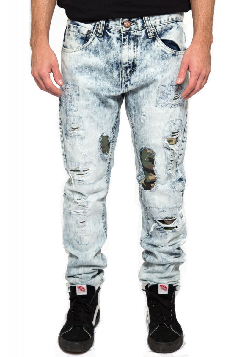 fleece lined camo jeans