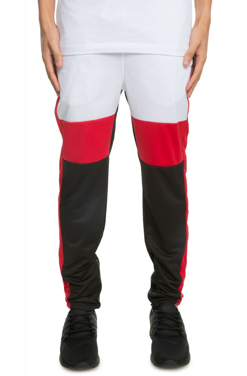 REBEL MINDS The Draco Track Pants in Chicago Away White and Red 82 ...