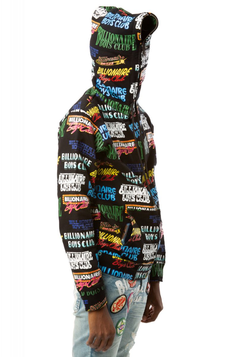 BILLIONAIRE BOYS CLUB Showtime Full-Zip Hoodie 811-2309BLK - Karmaloop