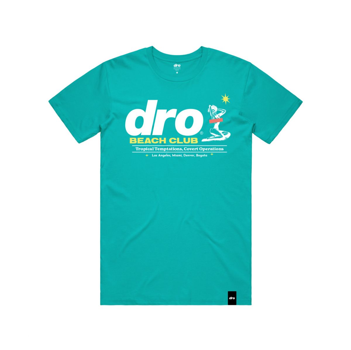 DRO Beach Club Tee - Teal T--BEACHCLUB-TEAL-TEAL - Karmaloop