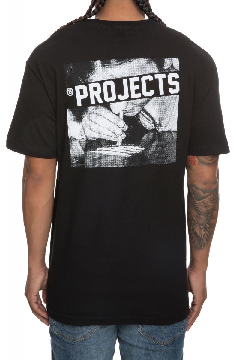 BROOKLYN PROJECTS The Overtime Tee in Black BPSS18OVRTIME-B - Karmaloop