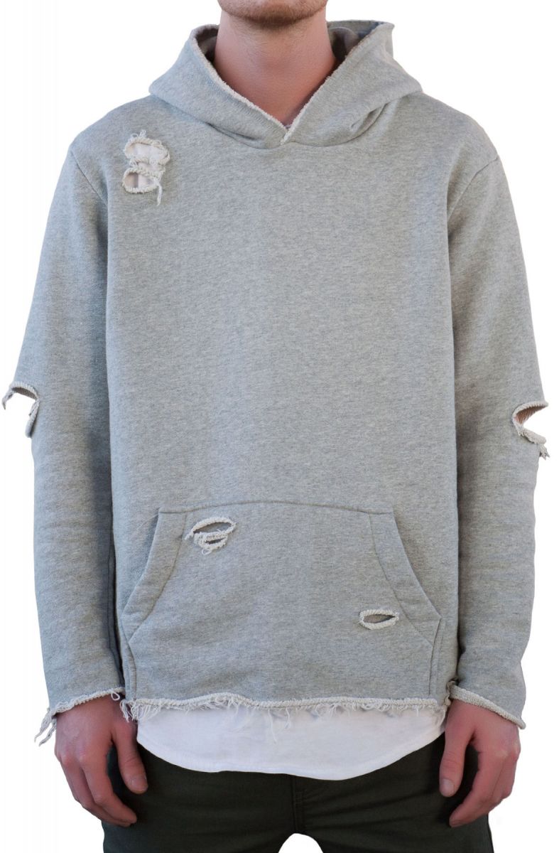 raw grey hoodie