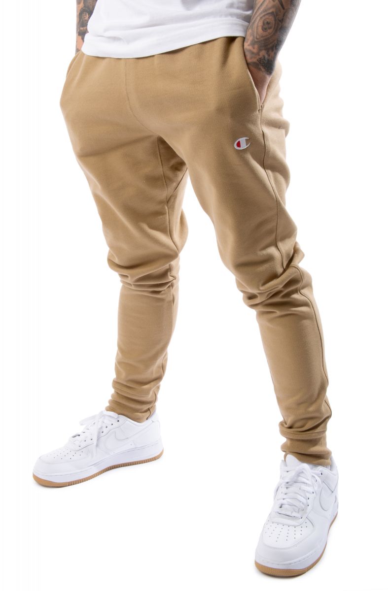 reverse weave cuffed joggers