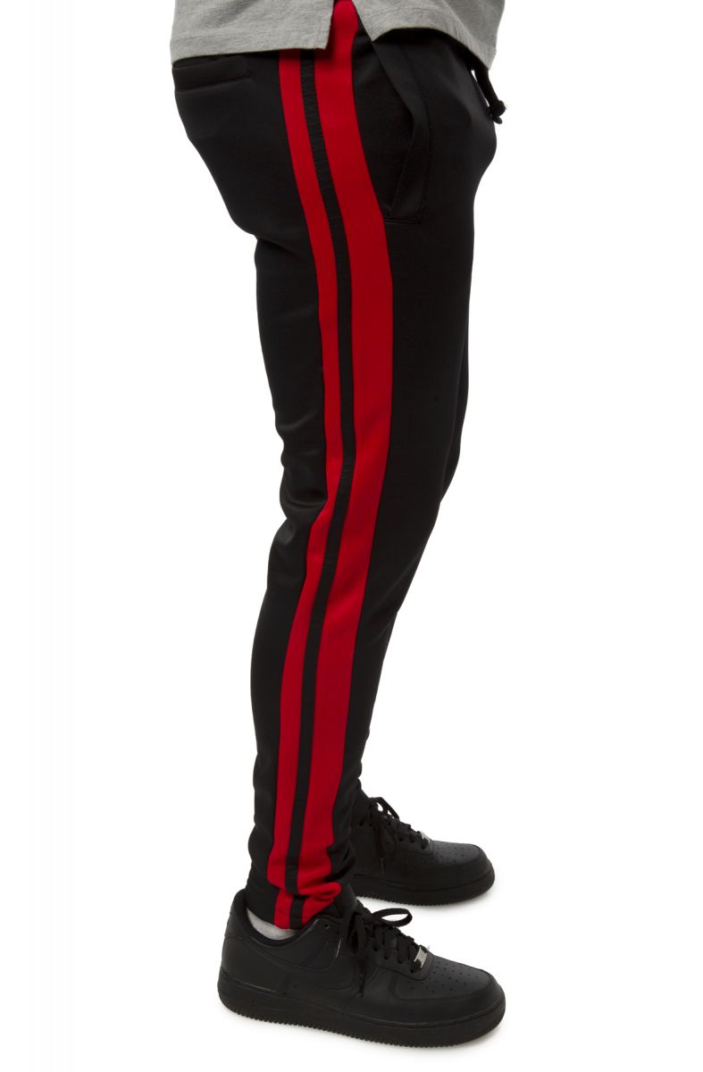 double stripe track pants