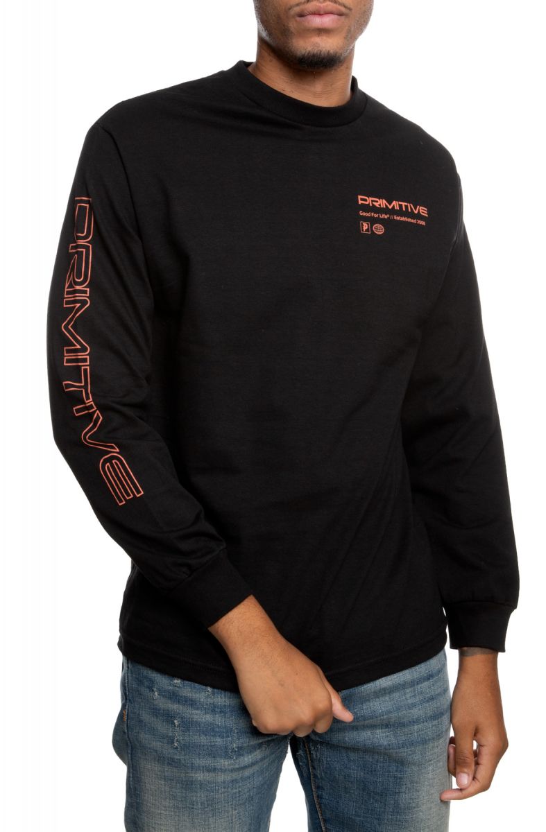 PRIMITIVE Dusk Long Sleeve Tee in Black PAPFA1914-BLK - Karmaloop