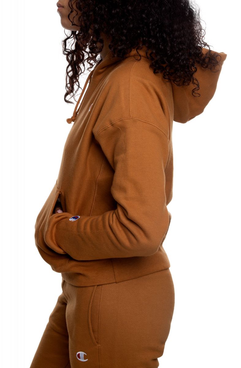 reverse weave pullover