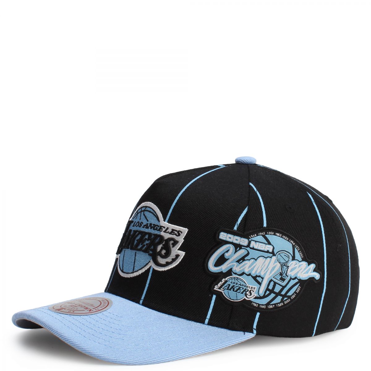 MITCHELL & NESS NBA Los Angeles Lakers Striped Pro Crown Snapback
