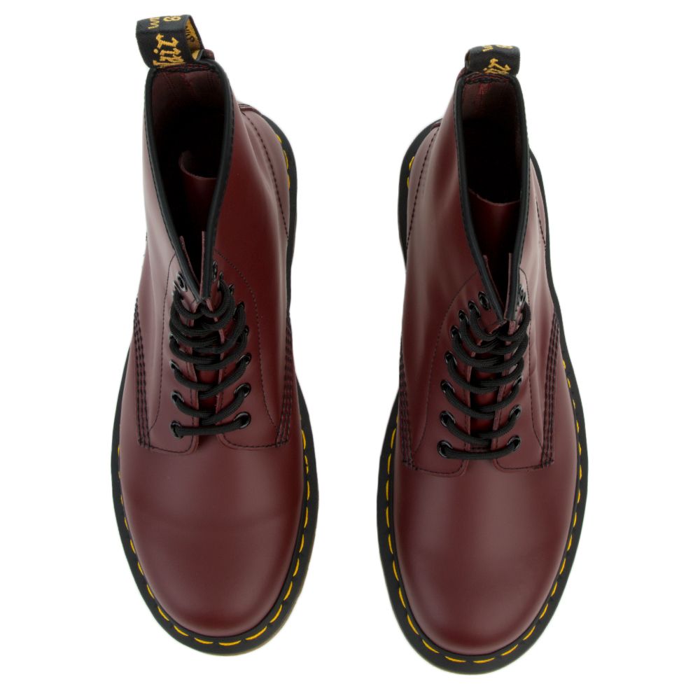 DR. MARTENS 1460 Nappa Leather Men's Cherry Red Boots R11822600 - Karmaloop