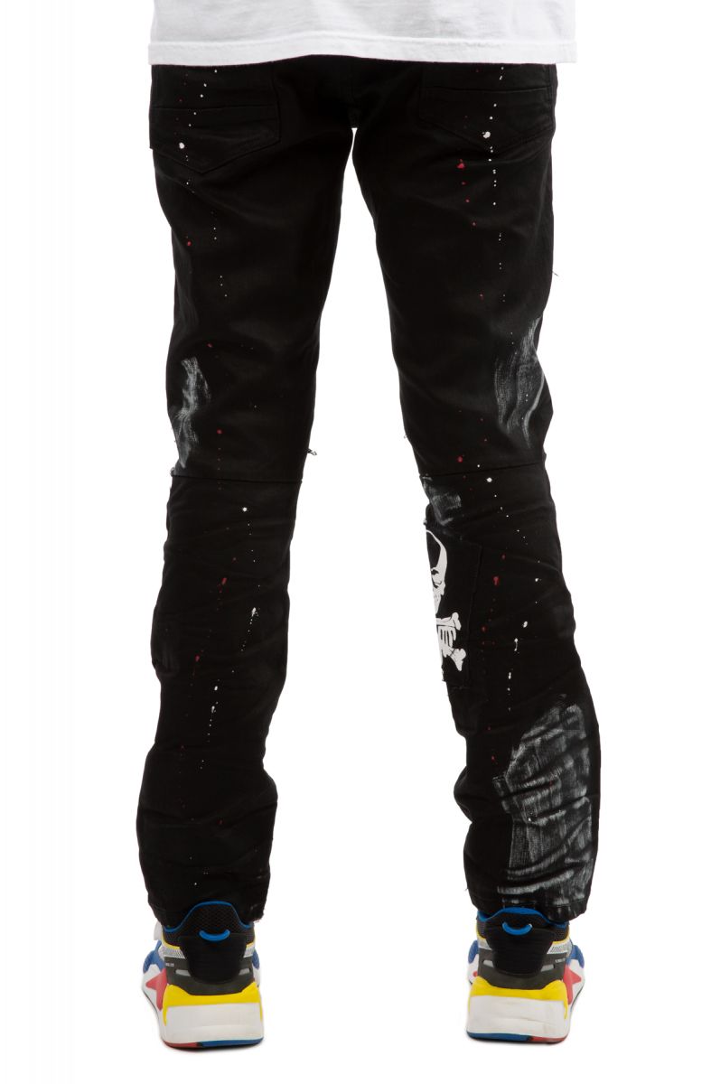 SMOKE RISE Ghost Grafh Jeans JP20639-BLK - Karmaloop