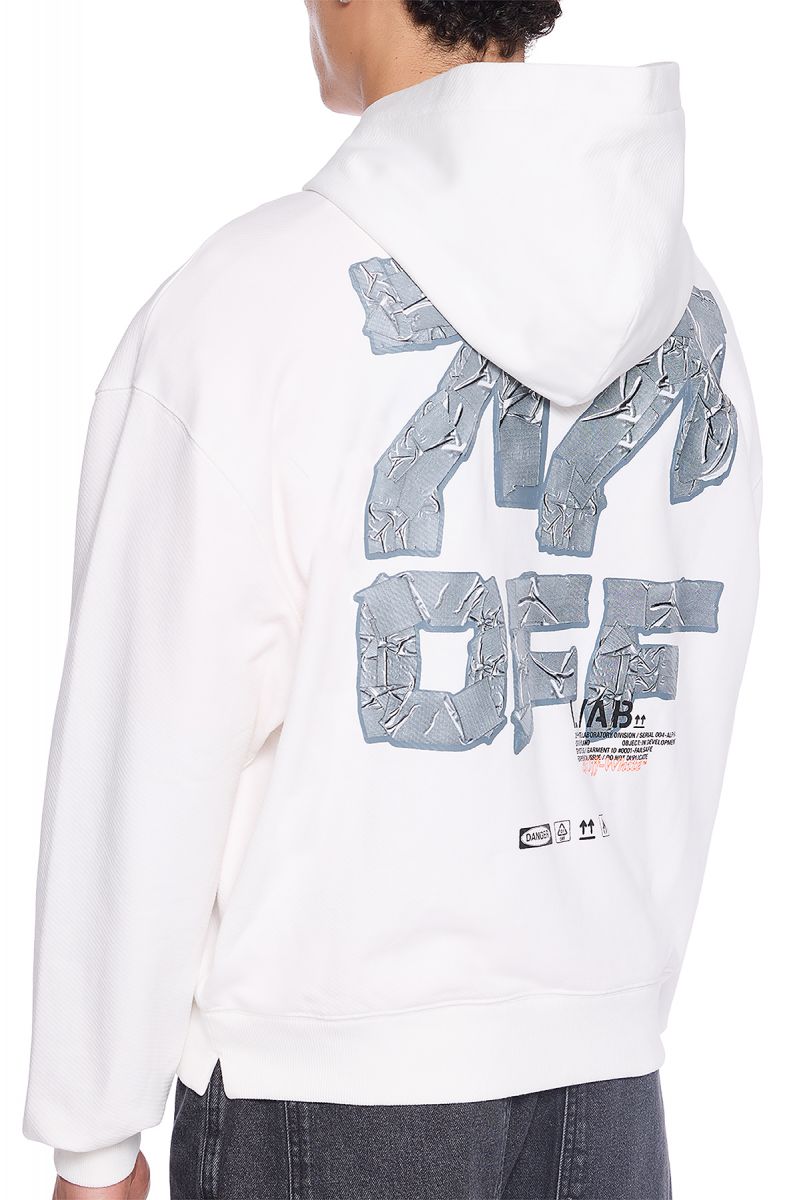 LAB CO OFF WHITE L/AB Off Active Tape Hoodie 44LABF26K081-100