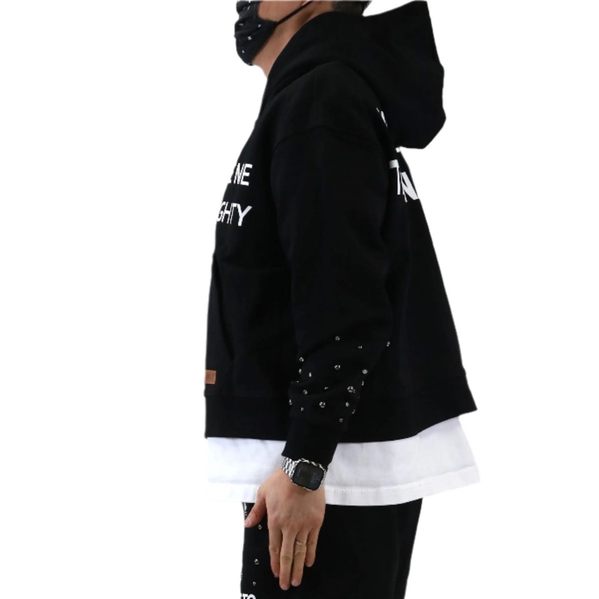 トップス kkkkkkk KLEEP KARAN French Terry Long Sleeve Crop Top Full Zip Hoodie KSF