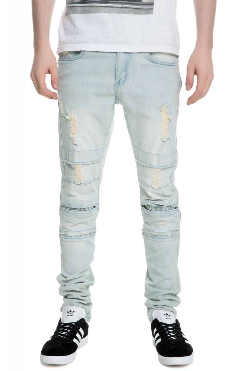 CRYSP The Montana Ripped & Distressed Denim Jeans in Light Blue 117-16 ...