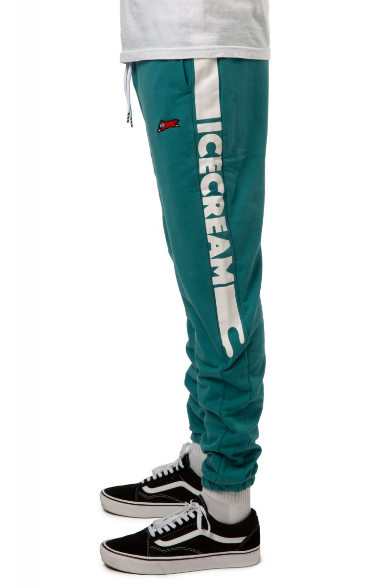 teal blue joggers