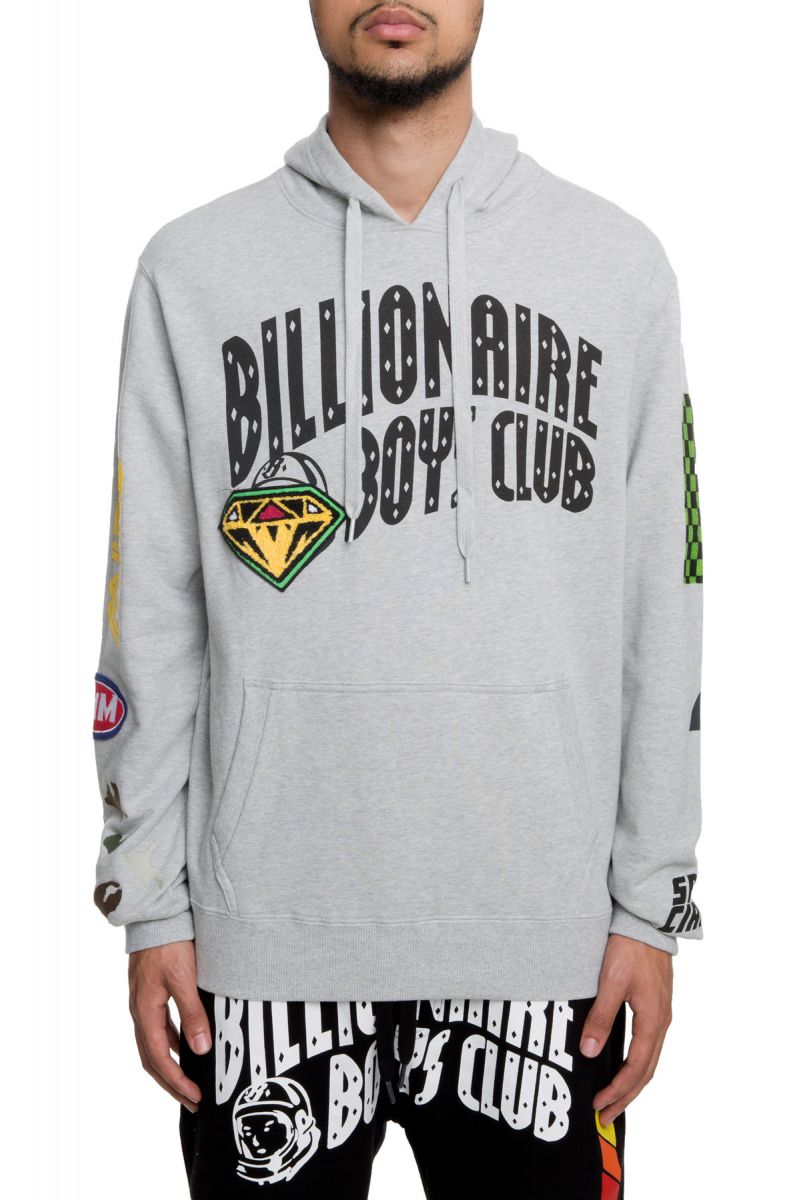 BILLIONAIRE BOYS CLUB Space Circuit Pullover Hoodie In Heather