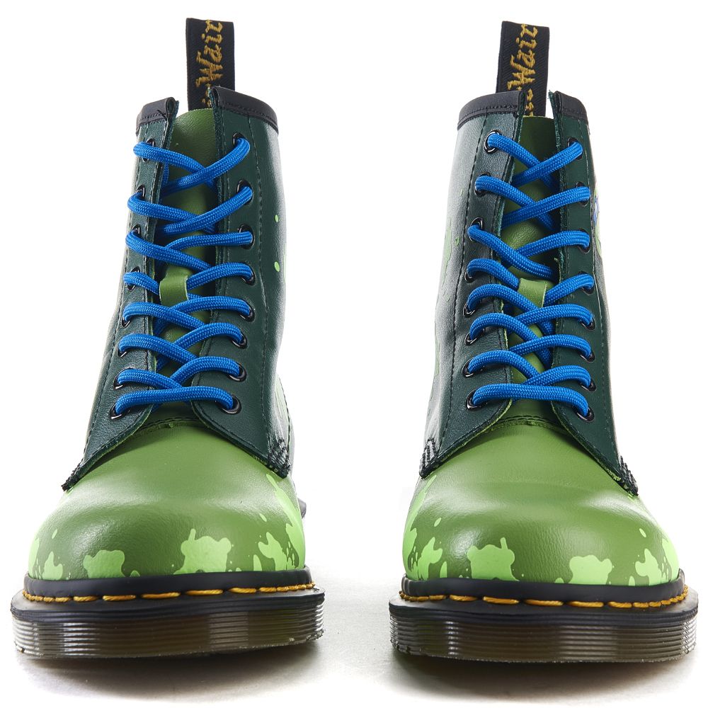DR. MARTENS Unisex: Ninja Turtle Leonardo (Leo) 8 Eye Boots