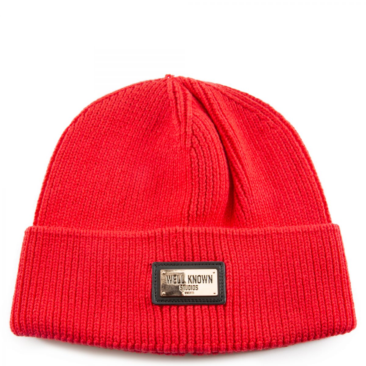 WELL KNOWN STUDIOS Bowery Skully Beanie in Red 191-9700-RED - Karmaloop