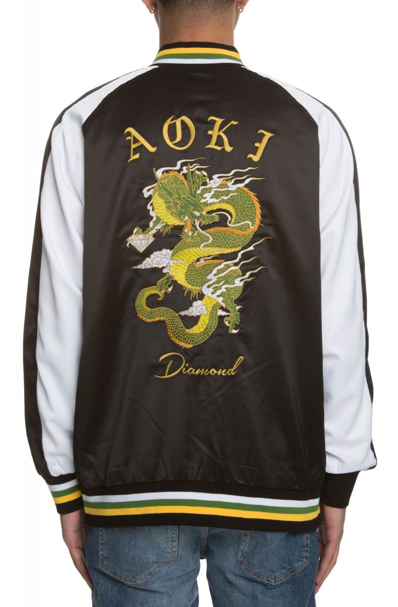 DIAMOND SUPPLY CO. The Aoki Souvenir Jacket in Black Z16DMTC04SBLK