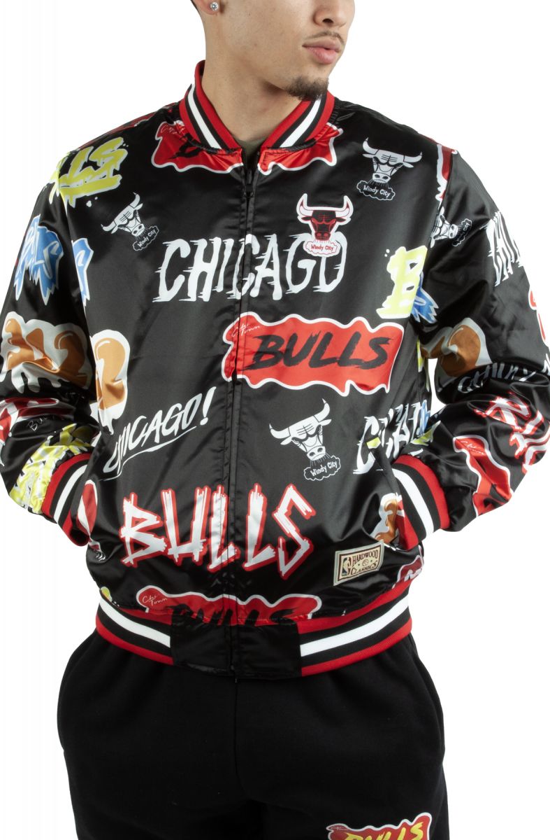 MITCHELL & NESS Slap Sticker Reversible Jacket Chicago Bulls OJZP4770 ...