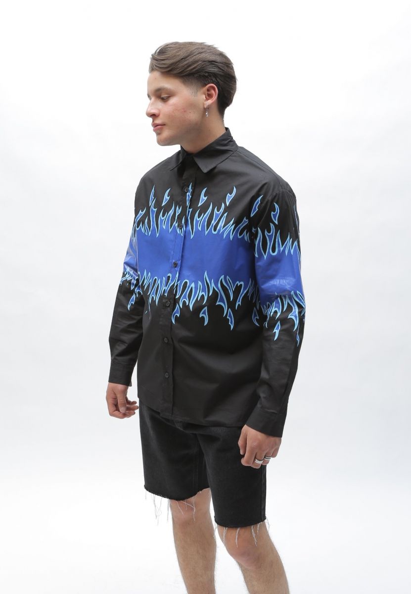 mens flame shirt uk