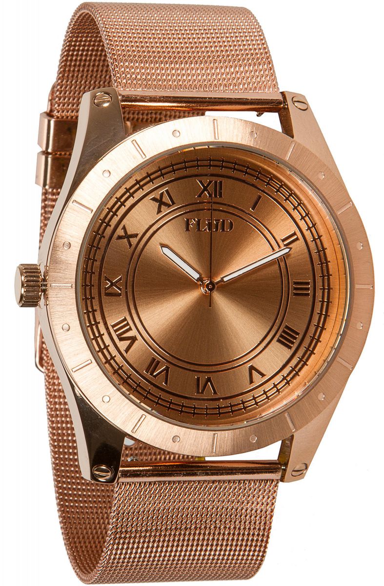 Flud Watches Watch Big Ben with Interchangeable Bands in Rose Gold