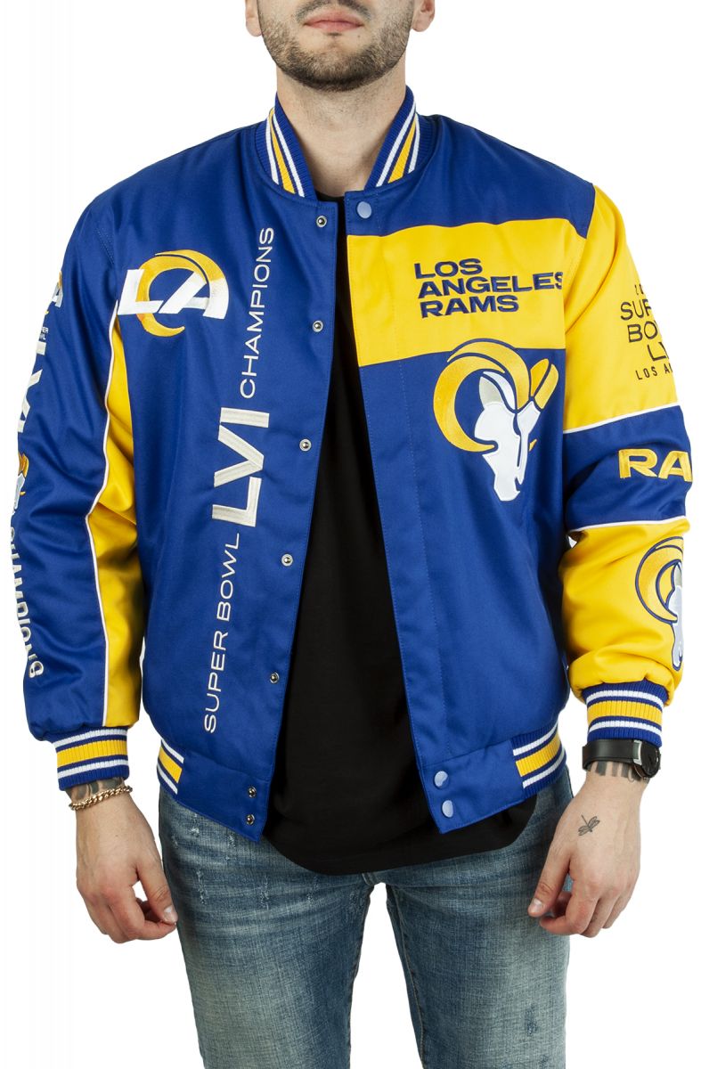 La Rams Super Bowl LVI Champions Varsity Black Jacket