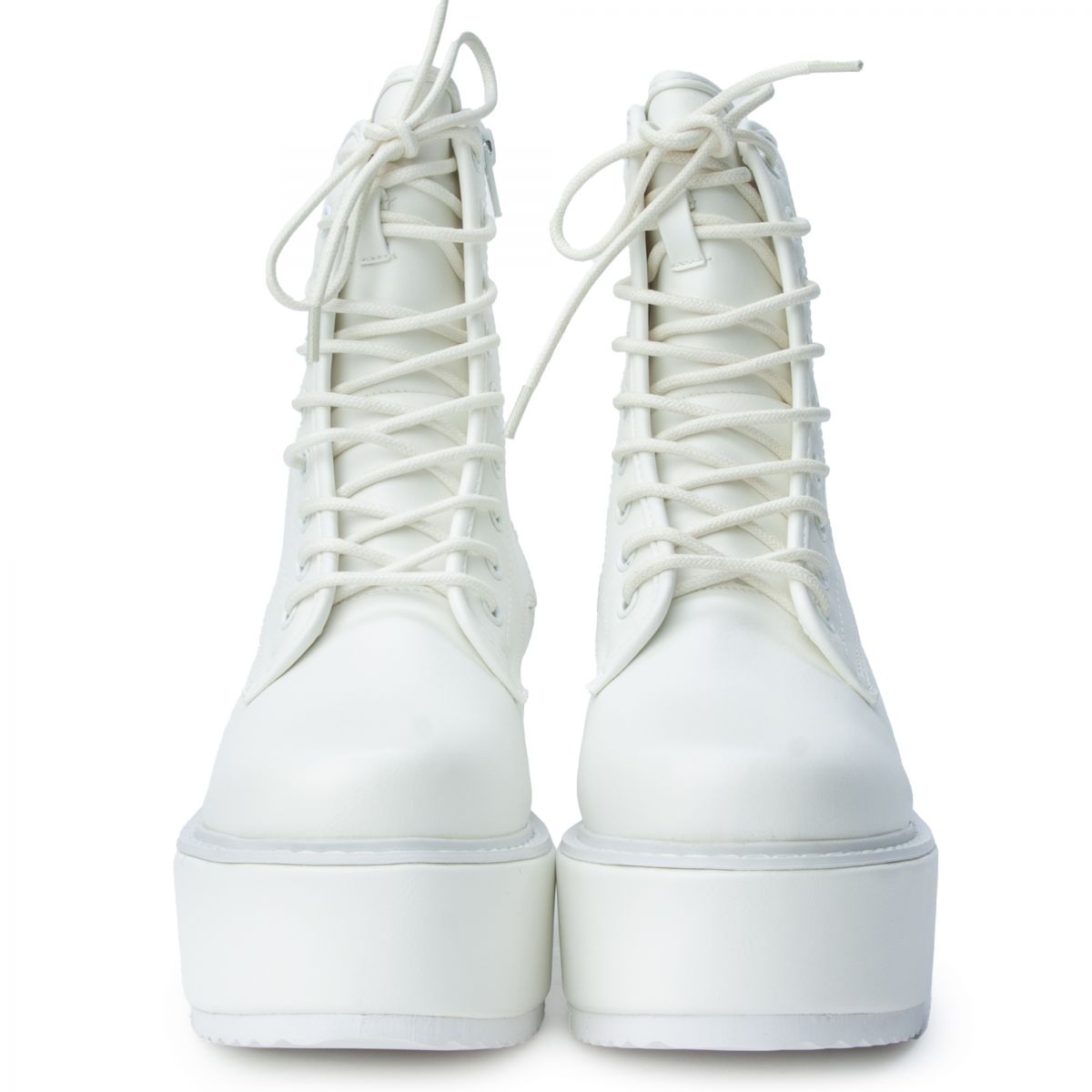 LILIANAS SHOES Archer Platform Bootie ARCHER-1-WHT - PLNDR