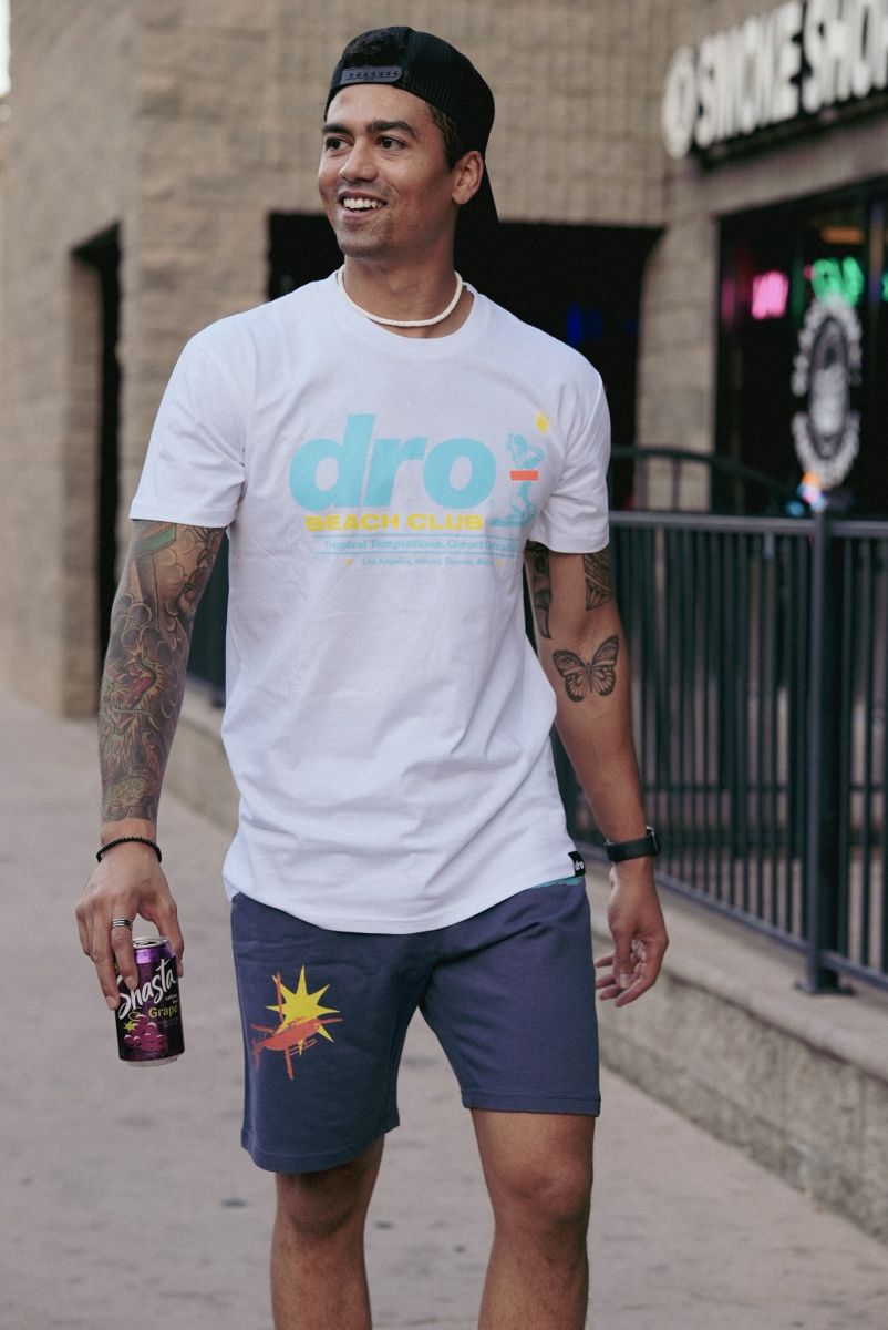 DRO Beach Club Tee - White T--BEACHCLUB-WHITE-WHITE - Karmaloop