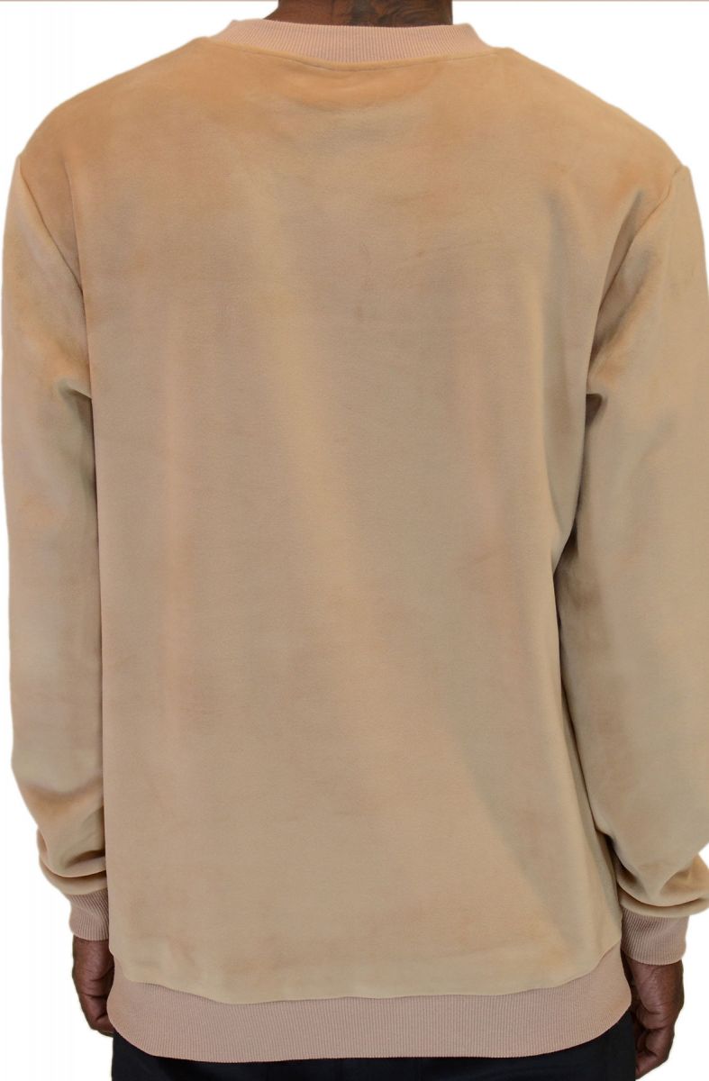 velour crewneck mens